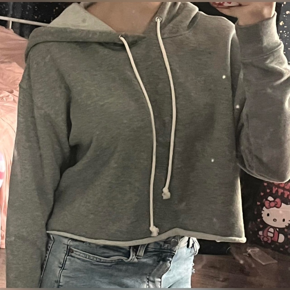 Target Wild Fable oversized crop hoodie size Small